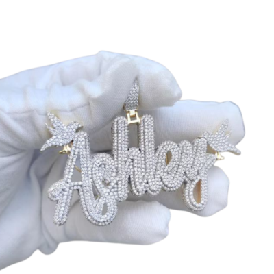 Custom Pavé Name Necklace