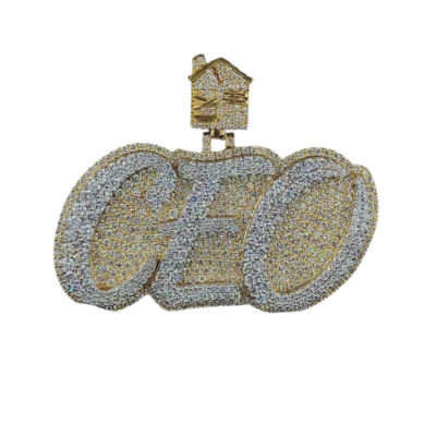 Custom Iced Out Logo Pendant