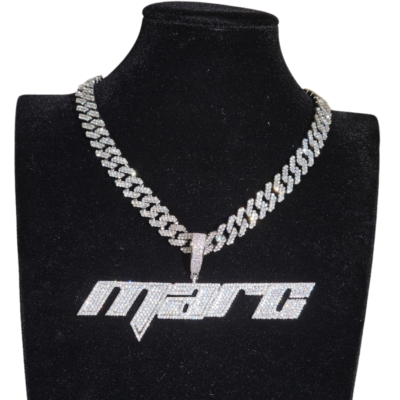 Custom Iced Out Name Pendant