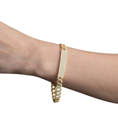 Diamond Pave Cuban Link Bracelet