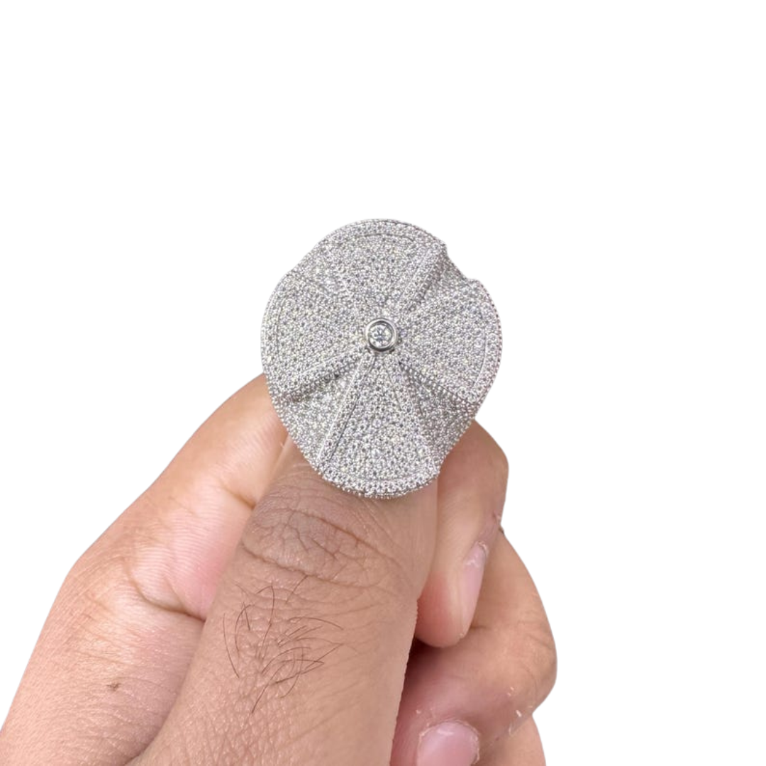 Iced Heart Shape Diamond Ring