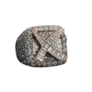 Iced Out Baguette Cross Ring