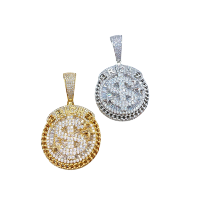 Iced Rich Star Medallion Pendant