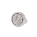 Iced Out Dollar Sign Statement Ring