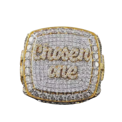 Luxury Pavé Custom Script Ring