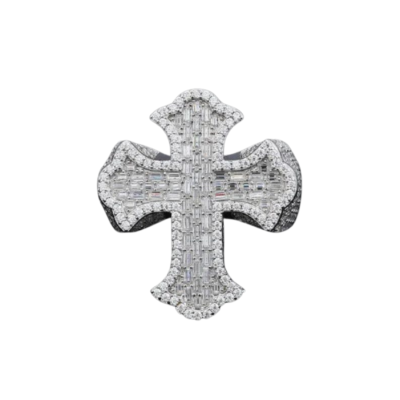 Religious Diamond Cross Fashion Ring