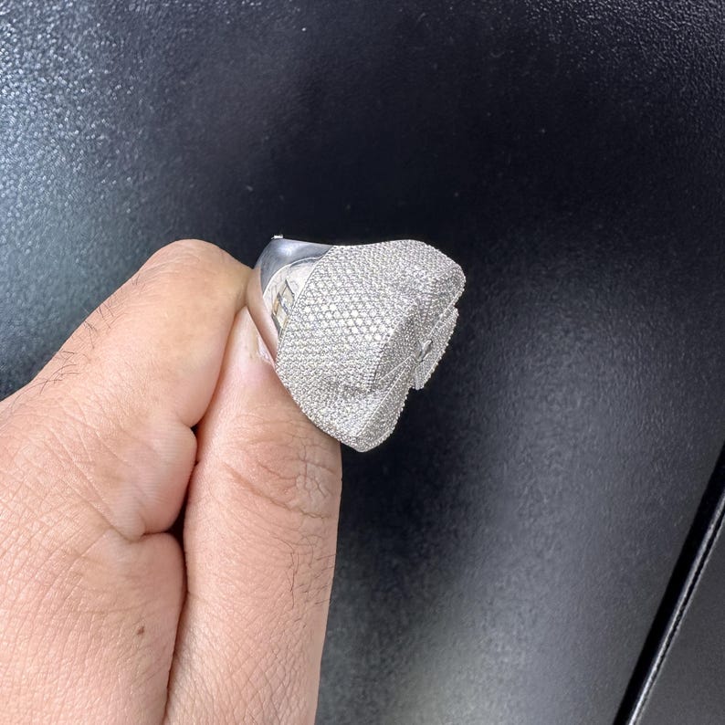 Iced Heart Shape Diamond Ring - Image 3