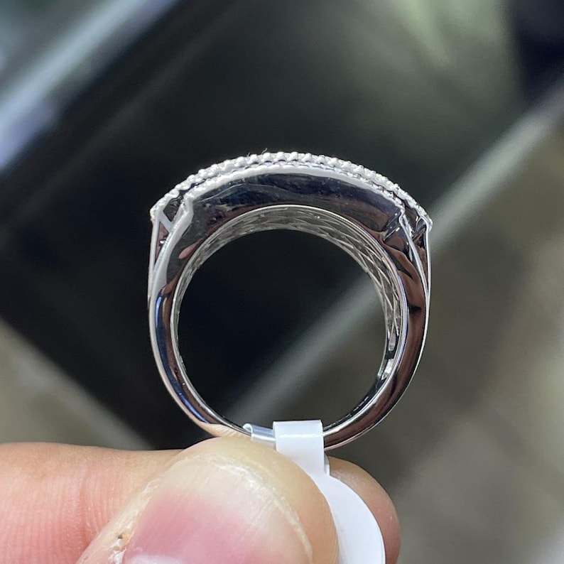 Bold Multi Row Diamond Ring - Image 4