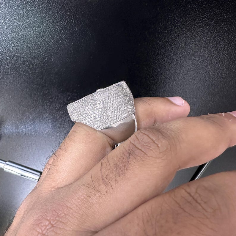 Iced Heart Shape Diamond Ring - Image 4