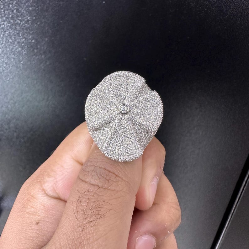 Iced Heart Shape Diamond Ring - Image 5