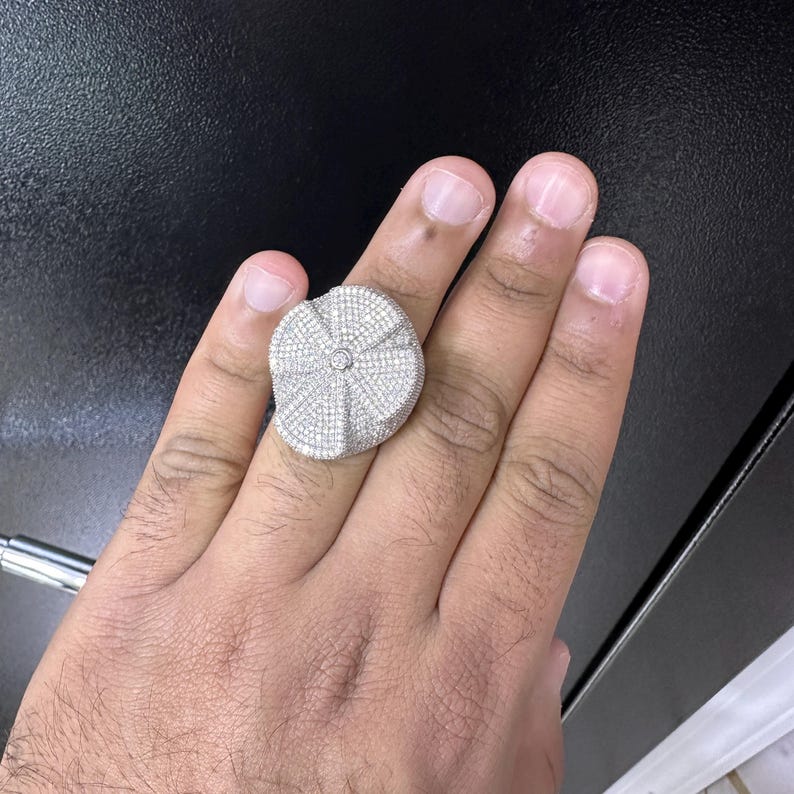 Iced Heart Shape Diamond Ring - Image 6