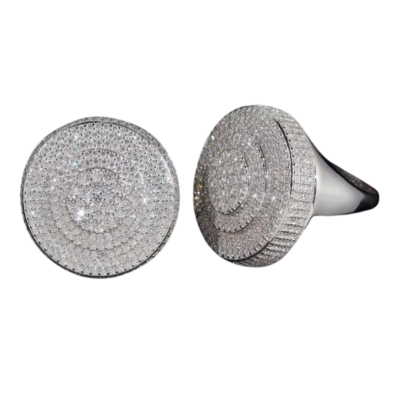 Circular Diamond Cocktail Ring