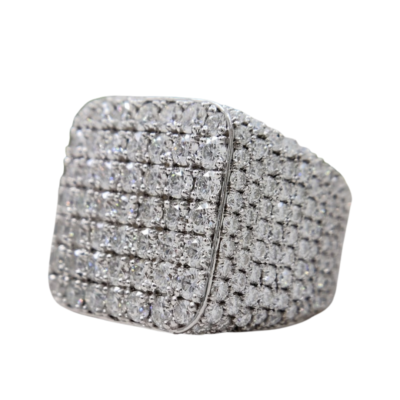 Bold Multi Row Diamond Ring