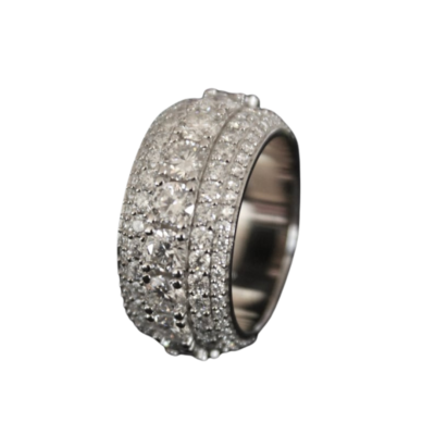 Multi Row Diamond Eternity Band