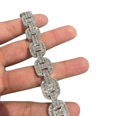 Fully Iced Designer Link Bracelet