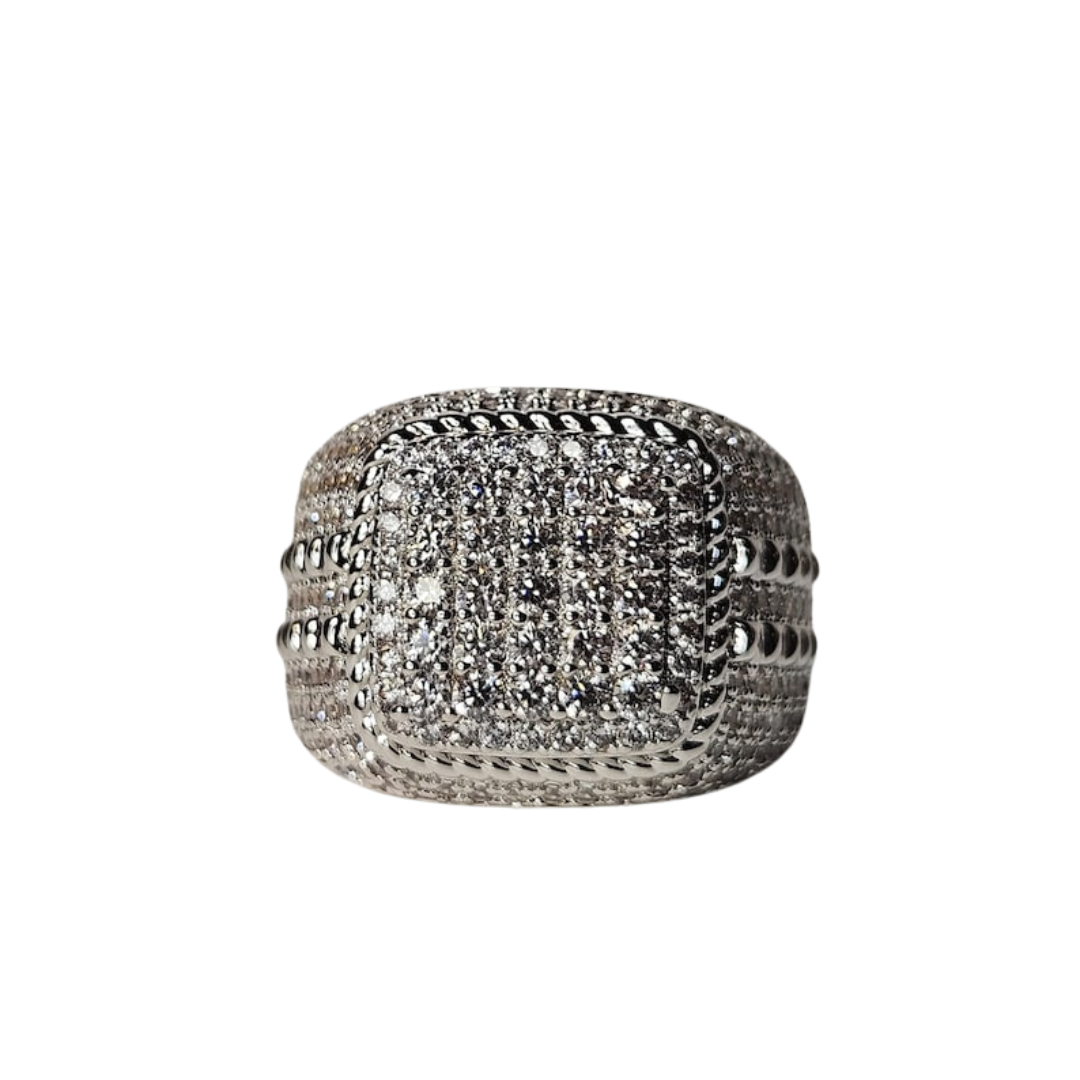 Bold Square Diamond Fashion Ring