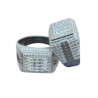 Premium Baguette Cluster Ring