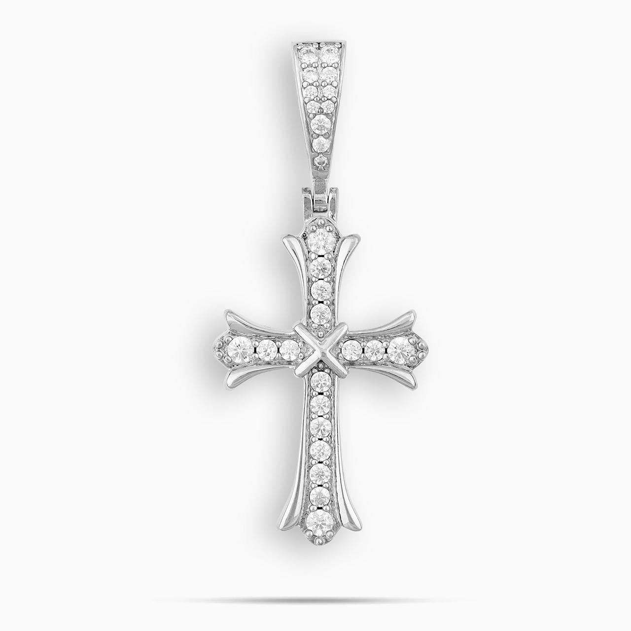 Moissanite Diamond Cross Pendant - Image 2