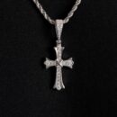 Moissanite Diamond Cross Pendant