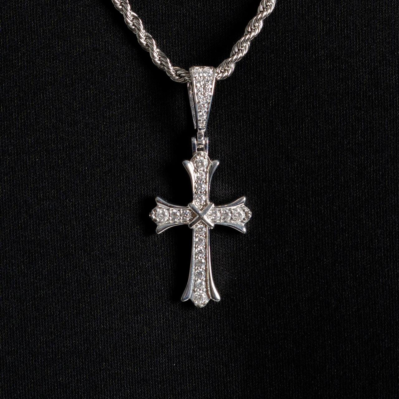 Moissanite Diamond Cross Pendant