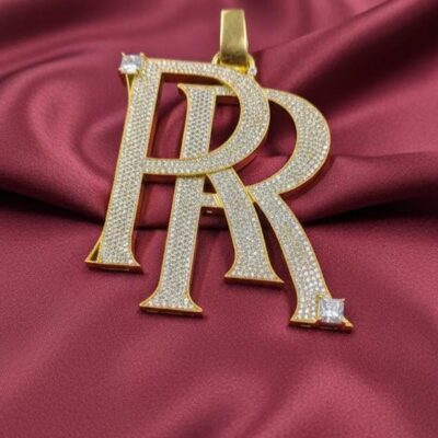 Luxury Gold Initial Charm Pendant