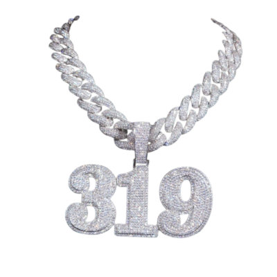 319 Number Cuban Link Necklace