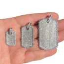 Brilliant Pave Set Bling Tag Pendant