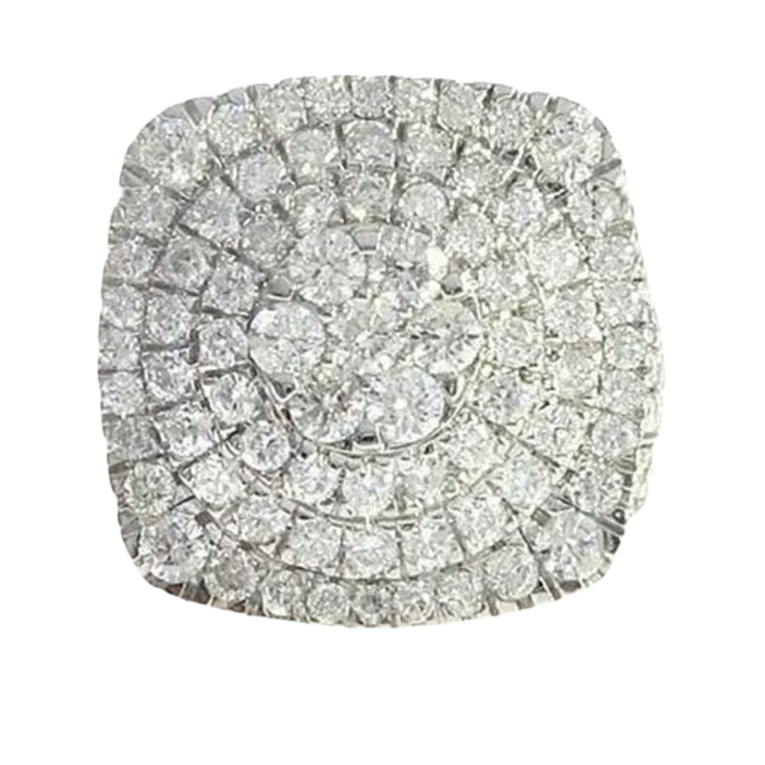 Cluster Diamond Statement Ring