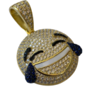 Hip Hop Crying Laugh Emoji Pendant