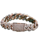 Iced Out Cuban Link Diamond Bracelet