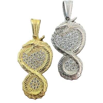 Dragon Yin Yang Diamond Pendant