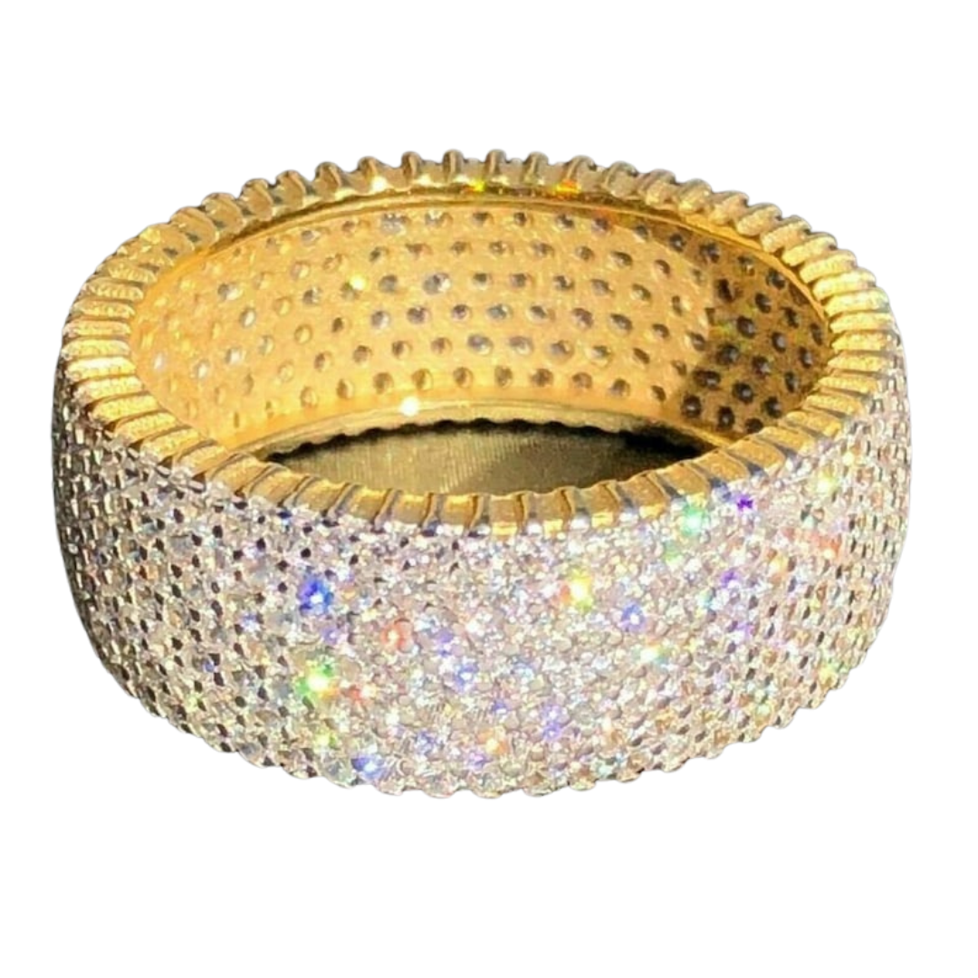 Full Pave Diamond Eternity Statement Band