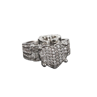 Heart Diamond Statement Ring