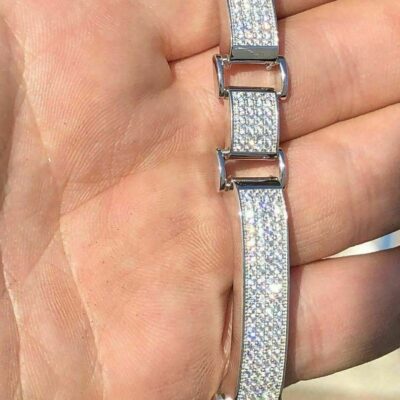Pave Diamond Link Bracelet