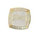 Personalized Bling Square Face Ring