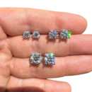 Round Cut Diamond Stud Earrings Classic Style