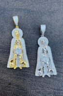 Santa Muerte Religious Pendant Charm