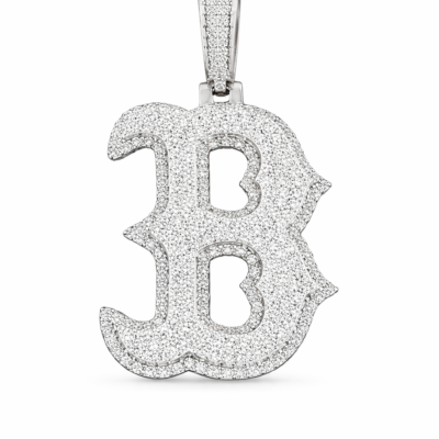 Iced Out Letter B Pendant