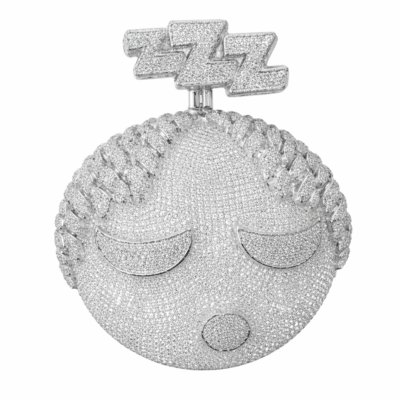 Iced Cartoon Face Pendant