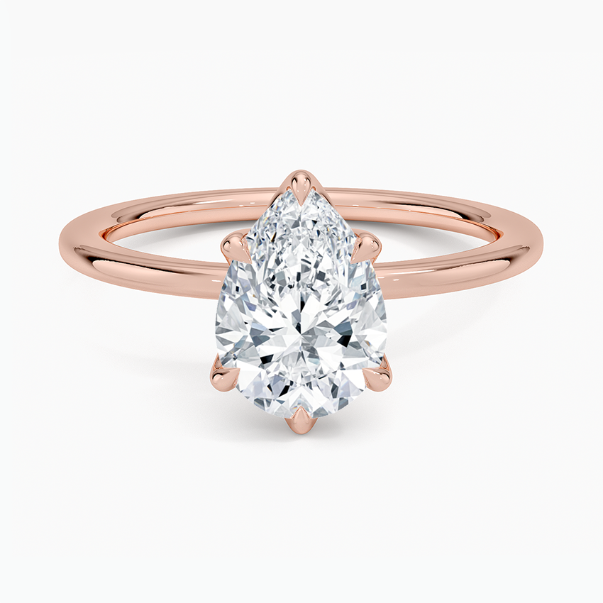 IGI Certified Lab Grown Diamond Engagement Ring Pear Cut Solitaire for Women - Image 9