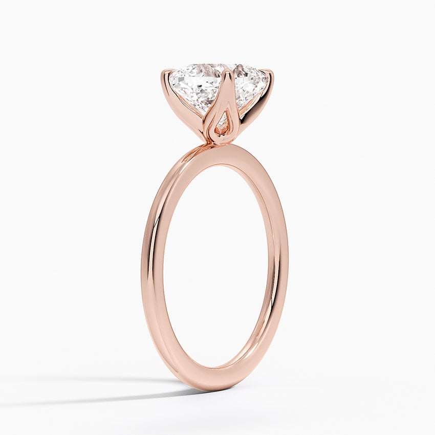 Lab Grown Diamond Engagement Ring Cushion Cut Solitaire for Women - Image 10