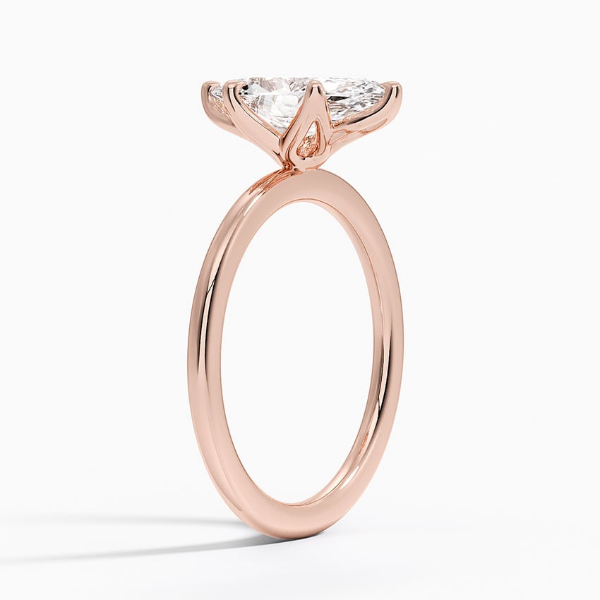 Lab Grown Diamond Engagement Ring Marquise Cut Solitaire for Women - Image 10