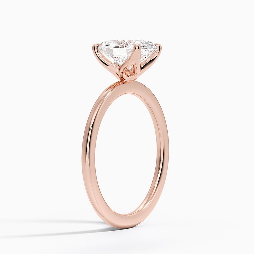 Lab Grown Diamond Engagement Ring Oval Cut Solitaire for Women - Image 10