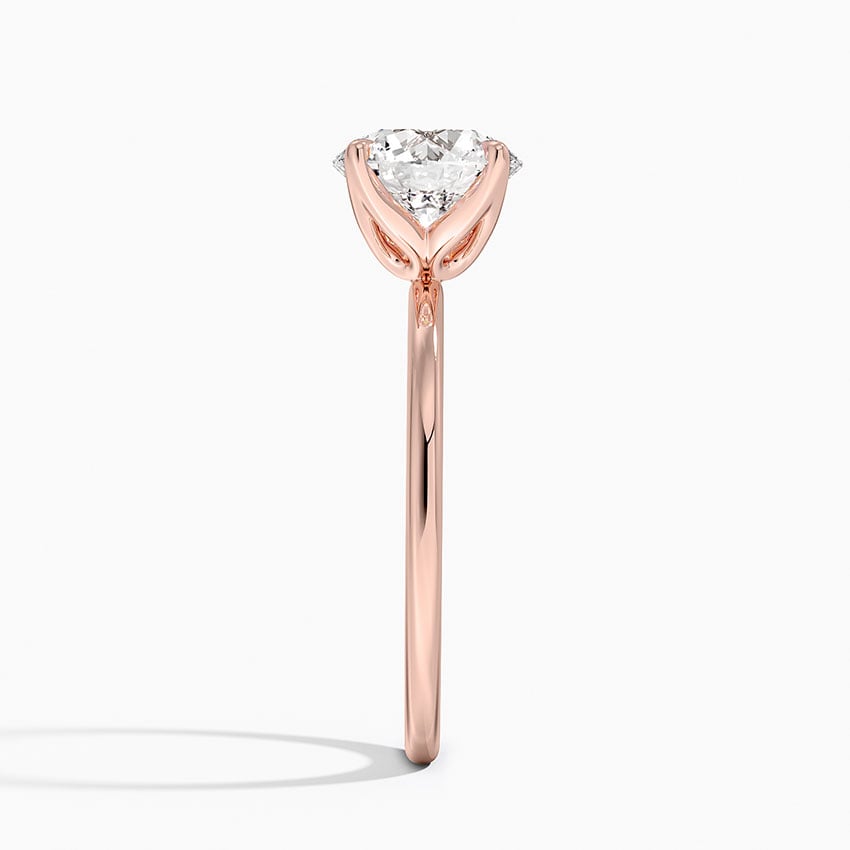 Lab Grown Diamond Engagement Ring Round Cut Solitaire for Women - Image 11