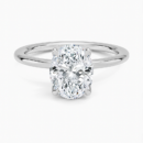 IGI Certified Lab Grown Diamond Engagement Ring Oval Cut Solitaire for Women