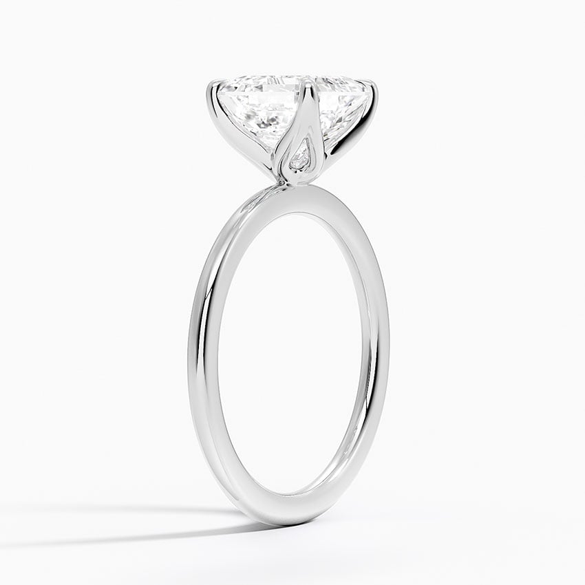 IGI Certified Lab Grown Diamond Engagement Ring Asscher Cut Solitaire for Women - Image 2