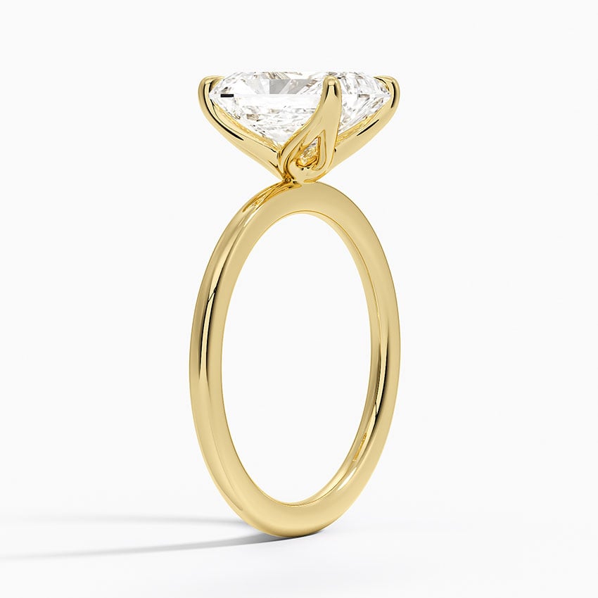 Lab Grown Diamond Engagement Ring Radiant Cut Solitaire for Women - Image 6