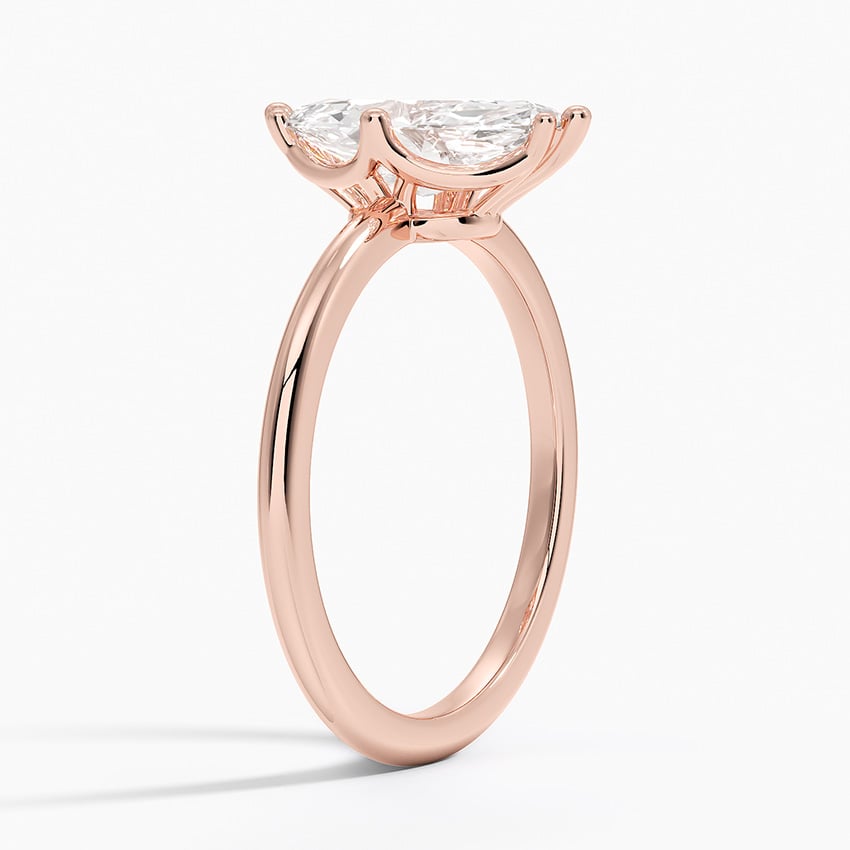 IGI Certified Lab Grown Diamond Engagement Ring Marquise Brilliant Tulip Prong Solitaire Ring - Image 8