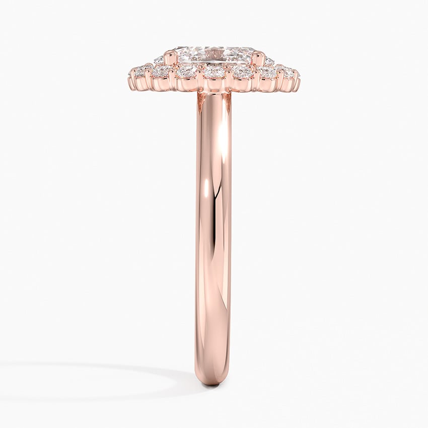 IGI Certified Lab Grown Diamond Engagement Ring Oval Brilliant Halo Ring - Image 9