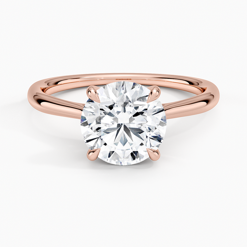 IGI Certified Lab Grown Diamond Engagement Ring Round Brilliant Twisted Solitaire Ring - Image 7
